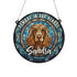 Cocker (Working) Chocolate Memorial Stained Glass Effect Suncatcher